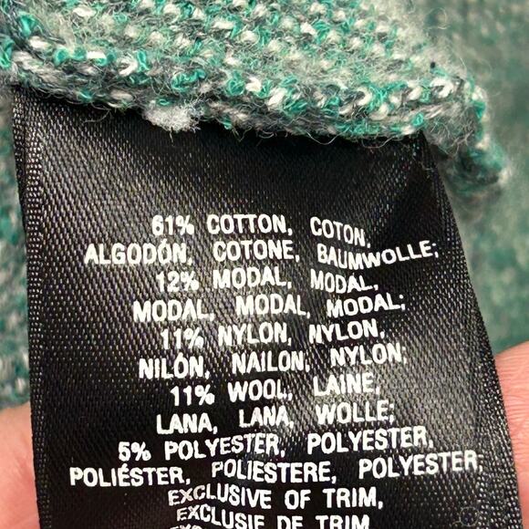 Moth Green/Gray chevron sweater wool blend texturized skirt Women’s Size xs - Picture 8 of 13